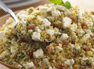 Crumbled Feta Couscous Salad