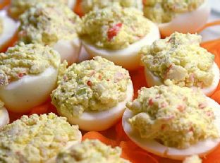 Deviled Eggs With Crab