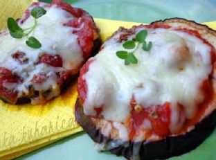 Eggplant pizzette