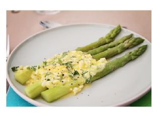 Flemish Style Asparagus Side Dish