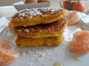 Fluffy Citrus Coconut Pancakes