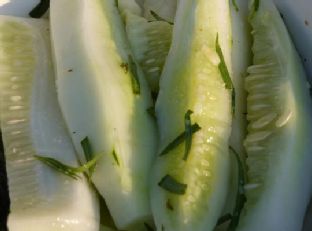 Fresh Quick “Pickle” Side Dish