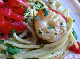 Fresh Pesto Shrimp Pasta