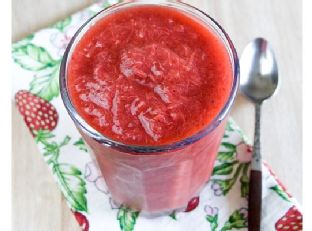 Fresh Strawberry Rhubarb Compote Dessert