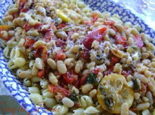 Macaroni with Fresh Tomatoes and Beans