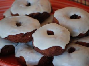 Gluten Free Frosted Pumpkin Doughnuts