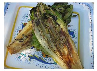 Grilled Romaine Salad with Bacon and Blue Cheese