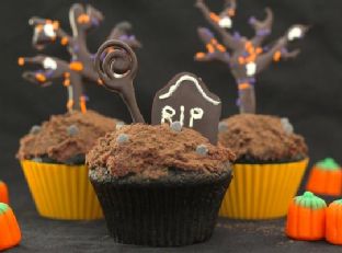 Halloween Mocha Cupcakes