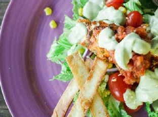 Healthy & Spicy Fish Taco Salad