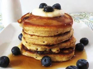 Healthy Blueberry Lemon Pancakes