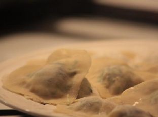 Heart Shaped Spinach Ravioli