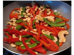 Honey Mustard Chicken With Cashews and Veggies