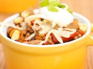 Kicked Up Slow Cooker Chili