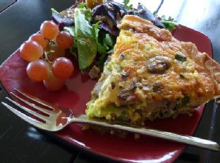 Leek and Mushroom Quiche