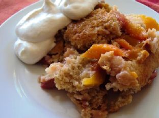 Mango Peach Cobbler