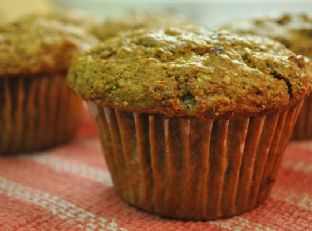 Moist Spelt Bran Muffins