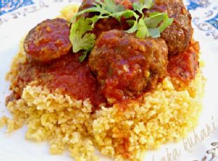 Moroccan kofte and sausage stew