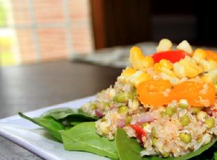 Mung Bean Sprout and Quinoa Salad