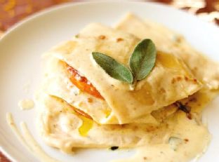 Open Ravioli With Butternut Squash and Amaretti