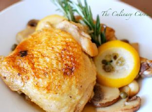 Oven Braised Lemon Chicken