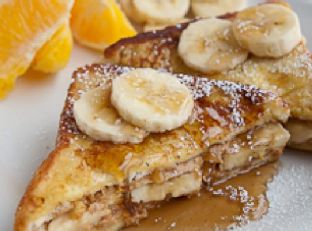 Peanut Butter Banana French Toast