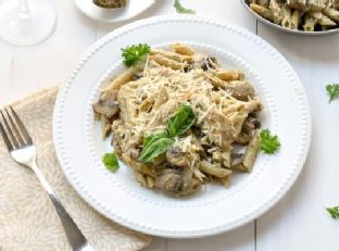 Penne Pasta With Chicken And Mushrooms