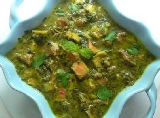 Persian Rhubarb Stew (Khoresh Rivas)