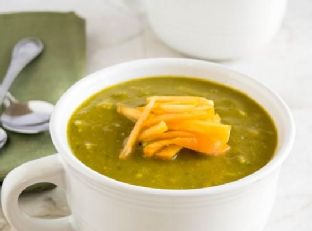 Persimmons kale avocado soup