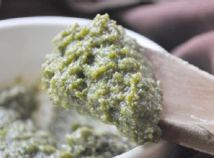 pesto + manchego + marcona almond