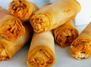 Phyllo Dough Baked Spring Rolls