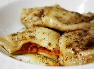 Pumpkin Ravioli With Browned Butter Sage Sauce