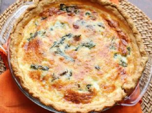 Quiche with Swiss Chard and Mushroom