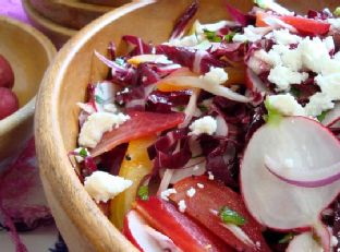 Roasted Beet and Radicchio Salad