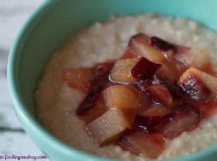 Roasted Plum Oatmeal