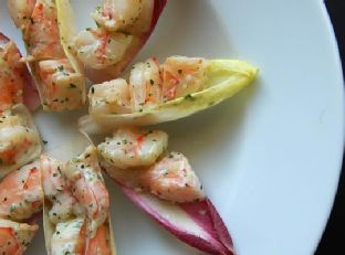 Shrimp Salad On Endive Appetizers