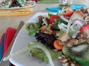 Spring Salad with Walnut Vinaigrette