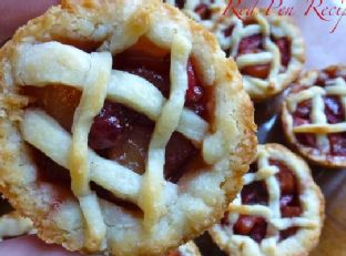 Strawberry-pineapple tartlets