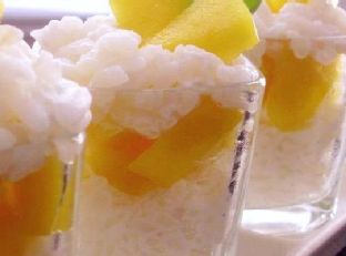 Thai-Style Sticky Rice & Mango Dessert Shots