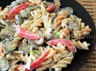 Tricolor Rotini pasta Salad