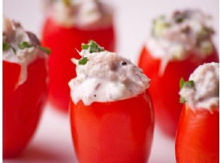 Tuna Stuffed Cherry Tomatoes