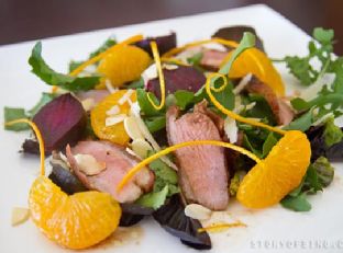 Warm Duck Salad With Roasted Beetroot