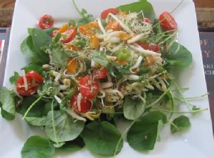 Watercress Salad With Miso-Lime Dressing