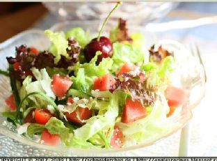 Watermelon Leaf Lettuce Salad With Light Feta