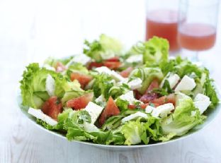 Watermelon, Feta And Mint Salad