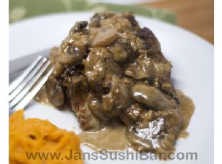 Whiskey Mushroom Cream Sauce