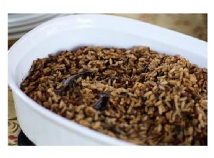 Wild Rice With Bacon, Mushrooms & Green Onions