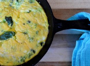 Zucchini & Basil Frittata