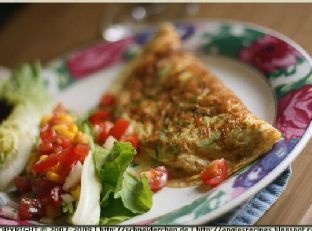 Zucchini Chicken Omelette