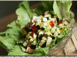 Zucchini Salad With Black Pepper Peanuts