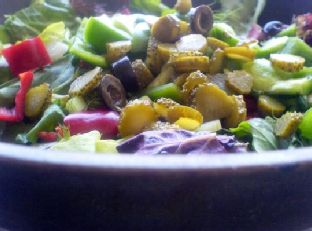 fennel, Peppers, Lettuce Salad